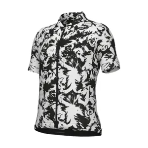 ALÉ Cyklistický dres s krátkym rukávom - ESSENZA KID - čierna/biela ALÉ Cyklistický dres s krátkym rukávom - ESSENZA KID - čierna/biela