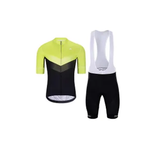 HOLOKOLO Cyklistický krátky dres a krátke nohavice - ARROW II - čierna/zelená HOLOKOLO Cyklistický krátky dres a krátke nohavice - ARROW II - čierna/zelená