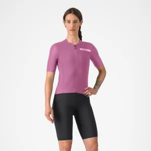 CASTELLI Cyklistický dres s krátkym rukávom - PREMIO EVO W - fialová CASTELLI Cyklistický dres s krátkym rukávom - PREMIO EVO W - fialová
