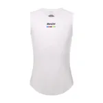 SANTINI Cyklistické tričko bez rukávov - UCI WORLD CHAMPION - biela SANTINI Cyklistické tričko bez rukávov - UCI WORLD CHAMPION - biela
