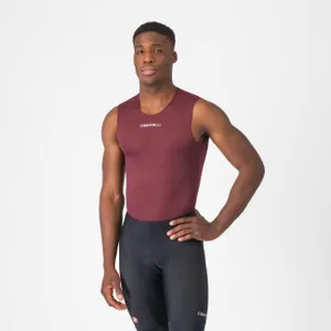 CASTELLI Cyklistické tričko bez rukávov - PRO MESH 2.0 - bordová CASTELLI Cyklistické tričko bez rukávov - PRO MESH 2.0 - bordová