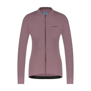 SHIMANO Cyklistický dres s dlhým rukávom zimný - KAEDE THERMAL LONG - fialová SHIMANO Cyklistický dres s dlhým rukávom zimný - KAEDE THERMAL LONG - fialová