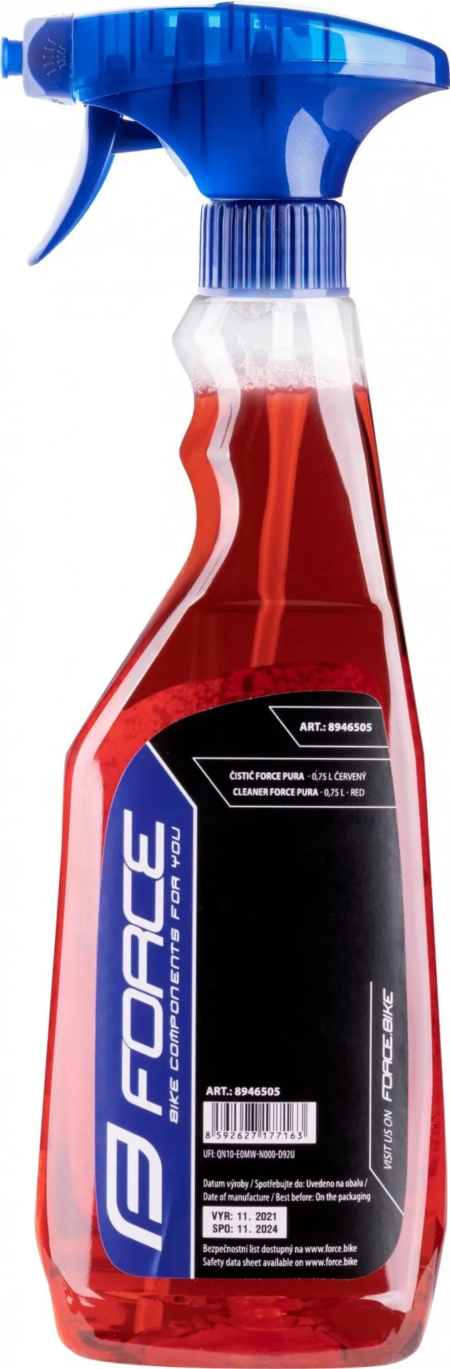 Šport a outdoor | Cyklistika | Čistiace a mazacie prostriedky | Čističe na bicykle - Force Pura rozprašovač 0,75 l červený, cherry Šport a outdoor | Cyklistika | Čistiace a mazacie prostriedky | Čističe na bicykle - Force Pura rozprašovač 0,75 l červený, cherry
