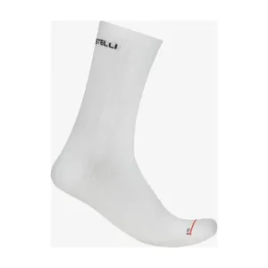 CASTELLI Cyklistické ponožky klasické - AERO RACE PRO 20 - biela CASTELLI Cyklistické ponožky klasické - AERO RACE PRO 20 - biela