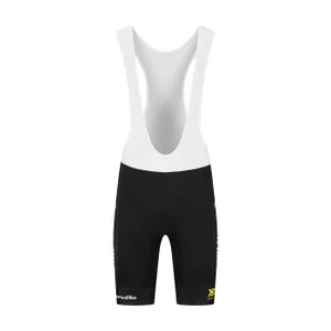RAPIDGEAR Cyklistické nohavice krátke s trakmi - VISMA TDF25 REPLICA BIBSHORT - čierna RAPIDGEAR Cyklistické nohavice krátke s trakmi - VISMA TDF25 REPLICA BIBSHORT - čierna