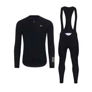 HOLOKOLO Cyklistický dlhý dres a nohavice - HOLOKOLO VICTORIOUS - zlatá/čierna HOLOKOLO Cyklistický dlhý dres a nohavice - HOLOKOLO VICTORIOUS - zlatá/čierna