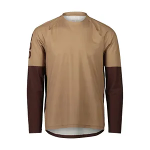 POC Cyklistický dres s dlhým rukávom letný - ESSENTIAL MTB - hnedá POC Cyklistický dres s dlhým rukávom letný - ESSENTIAL MTB - hnedá
