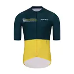 HOLOKOLO Cyklistický dres s krátkym rukávom - VIBES - zelená/žltá HOLOKOLO Cyklistický dres s krátkym rukávom - VIBES - zelená/žltá