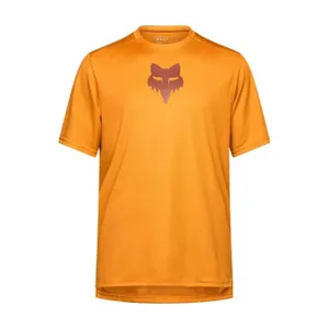 FOX Cyklistický dres s krátkym rukávom - RANGER HEAD - hnedá FOX Cyklistický dres s krátkym rukávom - RANGER HEAD - hnedá