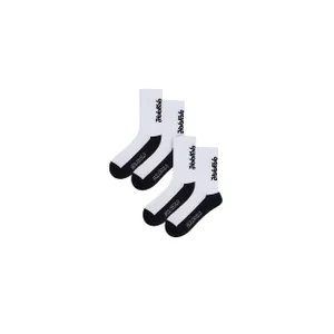 HOLOKOLO Cyklistické ponožky klasické - LINEAL 2PAK - biela/čierna HOLOKOLO Cyklistické ponožky klasické - LINEAL 2PAK - biela/čierna