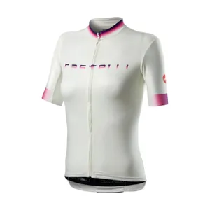 CASTELLI Cyklistický dres s krátkym rukávom - GRADIENT LADY - ivory CASTELLI Cyklistický dres s krátkym rukávom - GRADIENT LADY - ivory