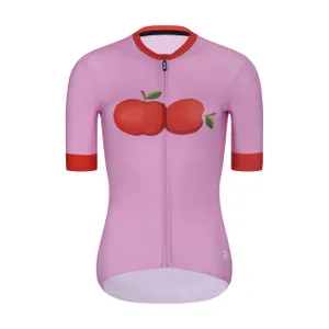 RIVANELLE Cyklistický dres s krátkym rukávom - FRUIT LADY - ružová/červená RIVANELLE Cyklistický dres s krátkym rukávom - FRUIT LADY - ružová/červená