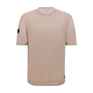 SANTINI Cyklistický dres s krátkym rukávom - DELTA LINE - béžová SANTINI Cyklistický dres s krátkym rukávom - DELTA LINE - béžová