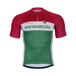 BONAVELO Cyklistický dres s krátkym rukávom - HUNGARY - biela/červená/zelená BONAVELO Cyklistický dres s krátkym rukávom - HUNGARY - biela/červená/zelená