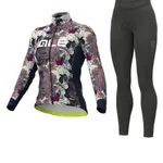 ALÉ Cyklistický zimný dres a nohavice - AMAZZONIA LADY WNT - modrá/čierna/fialová ALÉ Cyklistický zimný dres a nohavice - AMAZZONIA LADY WNT - modrá/čierna/fialová