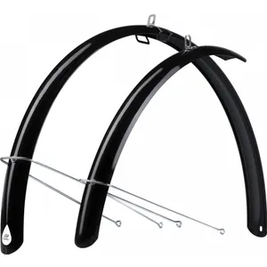 Šport a outdoor | Cyklistika | Cyklodoplnky | Blatníky - Force 48 Aluflex ECO trekking + vzpery, čierny Šport a outdoor | Cyklistika | Cyklodoplnky | Blatníky - Force 48 Aluflex ECO trekking + vzpery, čierny