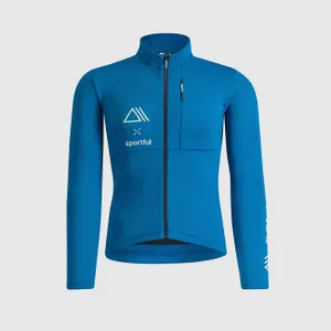 SPORTFUL Cyklistický dres s dlhým rukávom zimný - POWER - modrá SPORTFUL Cyklistický dres s dlhým rukávom zimný - POWER - modrá