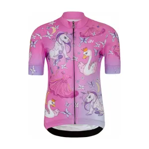 HOLOKOLO Cyklistický dres s krátkym rukávom - FAIRY TALE - ružová HOLOKOLO Cyklistický dres s krátkym rukávom - FAIRY TALE - ružová