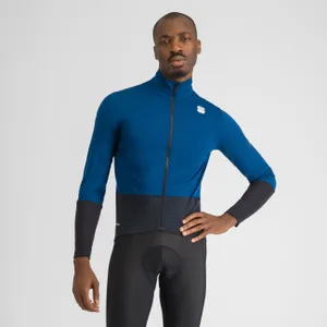 SPORTFUL Cyklistická zateplená bunda - TOTAL COMFORT - modrá/čierna SPORTFUL Cyklistická zateplená bunda - TOTAL COMFORT - modrá/čierna