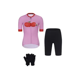 RIVANELLE Cyklistický mega set - FRUIT LADY - ružová/červená/čierna RIVANELLE Cyklistický mega set - FRUIT LADY - ružová/červená/čierna