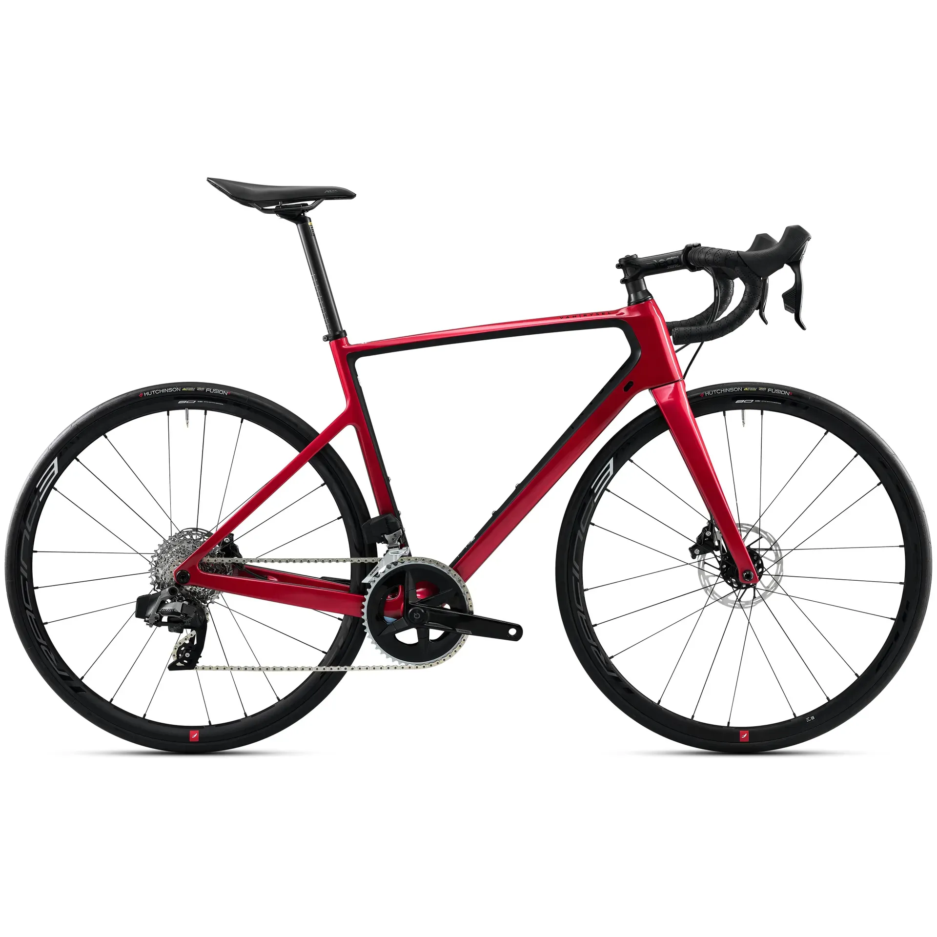 Cestný bicykel - Cestný bicykel EDR CF SRAM Rival so snímačom výkonu AXS červený Cestný bicykel - Cestný bicykel EDR CF SRAM Rival so snímačom výkonu AXS červený