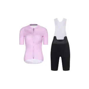 RIVANELLE Cyklistický krátky dres a krátke nohavice - CRYSTELLE - čierna/ružová RIVANELLE Cyklistický krátky dres a krátke nohavice - CRYSTELLE - čierna/ružová