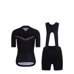 RIVANELLE Cyklistický krátky dres a krátke nohavice - LEVEL UP - čierna/biela RIVANELLE Cyklistický krátky dres a krátke nohavice - LEVEL UP - čierna/biela