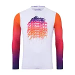 KENNY Cyklistický dres s dlhým rukávom letný - PROLIGHT KID 25 - biela/ružová KENNY Cyklistický dres s dlhým rukávom letný - PROLIGHT KID 25 - biela/ružová