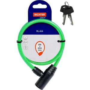 Šport a outdoor | Cyklistika | Cyklodoplnky | Zámky - Richter Czech RL.414.8x650.ZEL Šport a outdoor | Cyklistika | Cyklodoplnky | Zámky - Richter Czech RL.414.8x650.ZEL