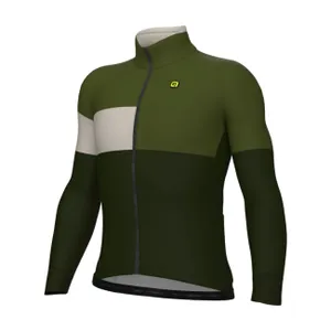 ALÉ Cyklistická zateplená bunda - PR-E GEOMETRIC - zelená ALÉ Cyklistická zateplená bunda - PR-E GEOMETRIC - zelená