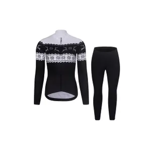 RIVANELLE Cyklistická zimná bunda a nohavice - FROSTTRAIL WINTER - čierna/biela RIVANELLE Cyklistická zimná bunda a nohavice - FROSTTRAIL WINTER - čierna/biela