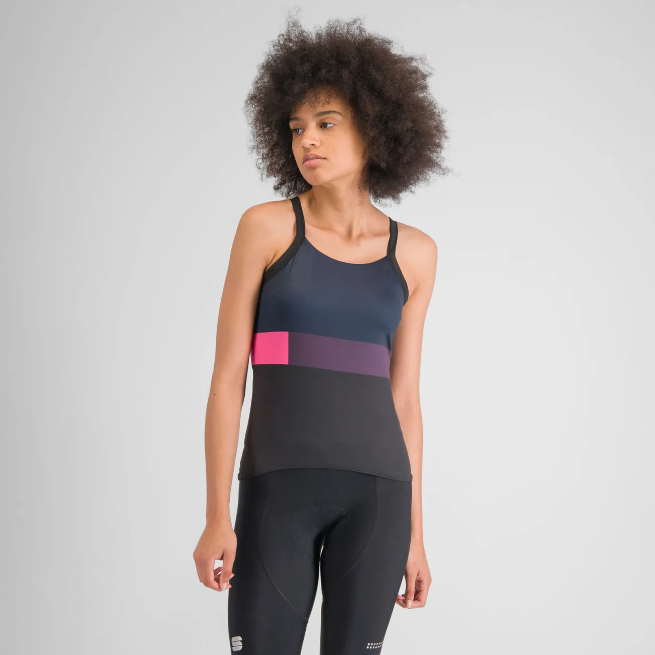 SPORTFUL Cyklistický dres bez rukávov - SNAP - čierna/modrá SPORTFUL Cyklistický dres bez rukávov - SNAP - čierna/modrá