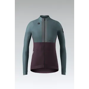 GOBIK Cyklistický dres s dlhým rukávom zimný - HYDER BLEND W - modrá/fialová GOBIK Cyklistický dres s dlhým rukávom zimný - HYDER BLEND W - modrá/fialová