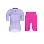 RIVANELLE Cyklistický krátky dres a krátke nohavice - GLAMOR - cyklamenová/fialová RIVANELLE Cyklistický krátky dres a krátke nohavice - GLAMOR - cyklamenová/fialová