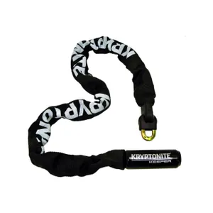 KRYPTONITE zámok na bicykel - KEEPER 712 - čierna/biela KRYPTONITE zámok na bicykel - KEEPER 712 - čierna/biela