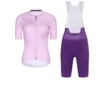RIVANELLE Cyklistický krátky dres a krátke nohavice - CRYSTELLE - fialová/ružová RIVANELLE Cyklistický krátky dres a krátke nohavice - CRYSTELLE - fialová/ružová