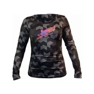 HAVEN Cyklistický dres s dlhým rukávom letný - PEARL NEO LONG - čierna/ružová HAVEN Cyklistický dres s dlhým rukávom letný - PEARL NEO LONG - čierna/ružová