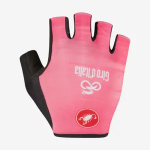 CASTELLI Cyklistické rukavice krátkoprsté - #GIRO - ružová CASTELLI Cyklistické rukavice krátkoprsté - #GIRO - ružová