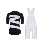 RIVANELLE Cyklistický krátky dres a krátke nohavice - MISSVELOAIRE - čierna/biela RIVANELLE Cyklistický krátky dres a krátke nohavice - MISSVELOAIRE - čierna/biela