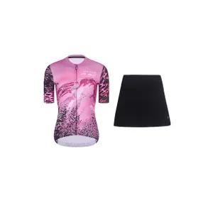 RIVANELLE krátky dres a sukňa - ROSESCAPE - ružová/fialová/čierna RIVANELLE krátky dres a sukňa - ROSESCAPE - ružová/fialová/čierna