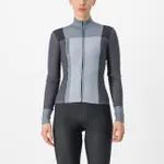 CASTELLI Cyklistický dres s dlhým rukávom zimný - UNLIMITED W THERMAL - čierna CASTELLI Cyklistický dres s dlhým rukávom zimný - UNLIMITED W THERMAL - čierna