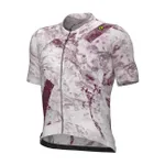 ALÉ Cyklistický dres s krátkym rukávom - MARBLE PR-E - biela/červená ALÉ Cyklistický dres s krátkym rukávom - MARBLE PR-E - biela/červená