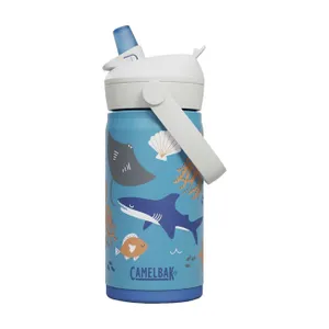 CAMELBAK Cyklistická fľaša na vodu - THRIVE FLIP STRAW KIDS VSS 0,35 L - modrá/viacfarebná CAMELBAK Cyklistická fľaša na vodu - THRIVE FLIP STRAW KIDS VSS 0,35 L - modrá/viacfarebná