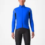 CASTELLI Cyklistická zateplená bunda - PERFETTO ROS 2 CONVERTIBLE - modrá CASTELLI Cyklistická zateplená bunda - PERFETTO ROS 2 CONVERTIBLE - modrá