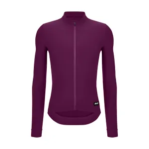 SANTINI Cyklistický dres s dlhým rukávom zimný - RTR - bordová SANTINI Cyklistický dres s dlhým rukávom zimný - RTR - bordová