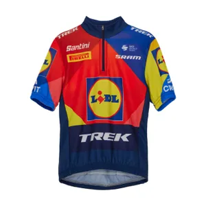 SANTINI Cyklistický dres s krátkym rukávom - LIDL TREK 2025 - viacfarebná SANTINI Cyklistický dres s krátkym rukávom - LIDL TREK 2025 - viacfarebná