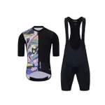 HOLOKOLO Cyklistický krátky dres a krátke nohavice - ESCAPE ELITE - viacfarebná/čierna HOLOKOLO Cyklistický krátky dres a krátke nohavice - ESCAPE ELITE - viacfarebná/čierna