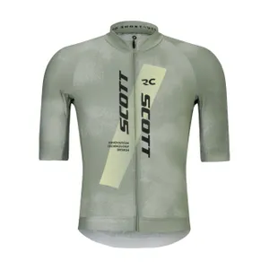 SCOTT Cyklistický dres s krátkym rukávom - RC PRO - šedá/žltá SCOTT Cyklistický dres s krátkym rukávom - RC PRO - šedá/žltá