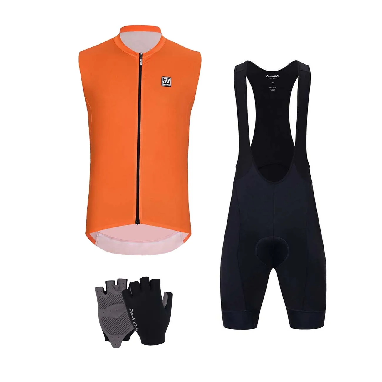 HOLOKOLO Cyklistický mega set - AIRFLOW - čierna/oranžová HOLOKOLO Cyklistický mega set - AIRFLOW - čierna/oranžová