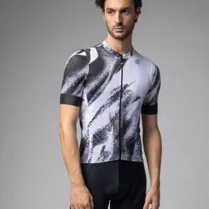 ALÉ Cyklistický dres s krátkym rukávom - TRACE PRAGMA - biela/čierna ALÉ Cyklistický dres s krátkym rukávom - TRACE PRAGMA - biela/čierna